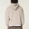 Sudadera con capucha lavada y cuadrada Sudadera con capucha lavada y cuadrada