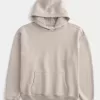 Sudadera con capucha lavada y cuadrada Sudadera con capucha lavada y cuadrada