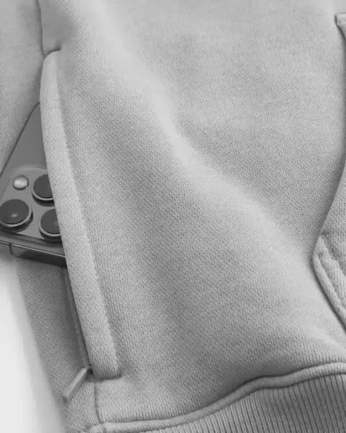Sudadera con capucha lavada y cuadrada Sudadera con capucha lavada y cuadrada