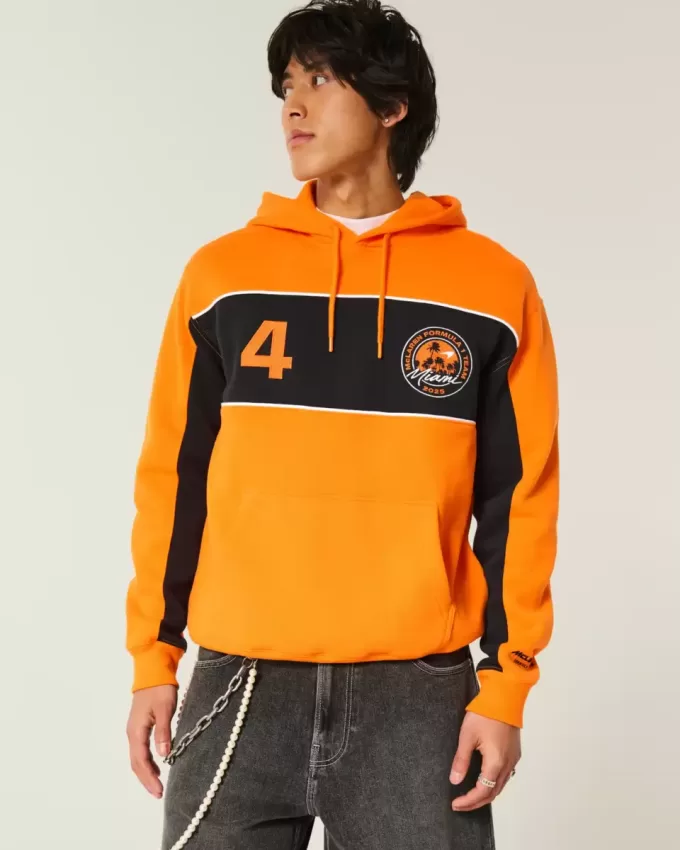 Sudadera con capucha relajada con gráfico de McLaren Sudadera con capucha relajada con gráfico de McLaren
