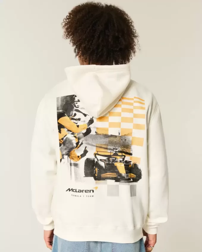Sudadera con capucha relajada con gráfico de McLaren Sudadera con capucha relajada con gráfico de McLaren