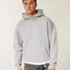 Sudadera con capucha y costuras cuadradas Sudadera con capucha y costuras cuadradas