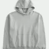 Sudadera con capucha y costuras cuadradas Sudadera con capucha y costuras cuadradas