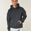 Sudadera con capucha y costuras en contraste de estilo cuadrado Sudadera con capucha y costuras en contraste de estilo cuadrado
