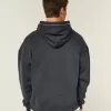 Sudadera con capucha y costuras en contraste de estilo cuadrado Sudadera con capucha y costuras en contraste de estilo cuadrado