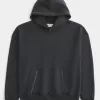 Sudadera con capucha y costuras en contraste de estilo cuadrado Sudadera con capucha y costuras en contraste de estilo cuadrado