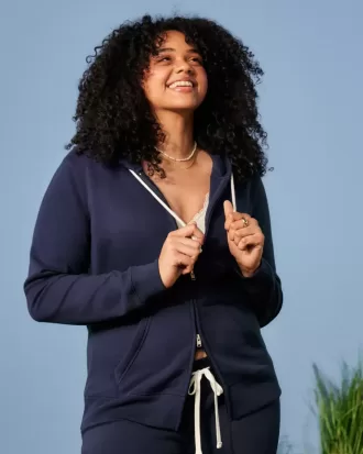 Sudadera con capucha y cremallera