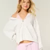 Sudadera con capucha y cremallera con estampado floral de gran tamaño Sudadera con capucha y cremallera con estampado floral de gran tamaño