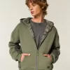 Sudadera con capucha y cremallera con forro de sherpa de Hollister x Crocs Sudadera con capucha y cremallera con forro de sherpa de Hollister x Crocs