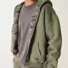 Sudadera con capucha y cremallera con forro de sherpa de Hollister x Crocs Sudadera con capucha y cremallera con forro de sherpa de Hollister x Crocs