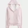 Sudadera con capucha y cremallera con forro de sherpa de Hollister x Crocs Sudadera con capucha y cremallera con forro de sherpa de Hollister x Crocs