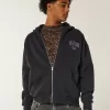 Sudadera con capucha y cremallera con gráfico de Hollywood Sudadera con capucha y cremallera con gráfico de Hollywood