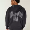 Sudadera con capucha y cremallera con gráfico de Hollywood Sudadera con capucha y cremallera con gráfico de Hollywood