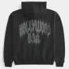 Sudadera con capucha y cremallera con gráfico de Hollywood Sudadera con capucha y cremallera con gráfico de Hollywood