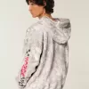 Sudadera con capucha y cremallera con gráfico de Honda Racing Sudadera con capucha y cremallera con gráfico de Honda Racing