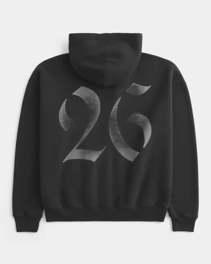 Sudadera con capucha y cremallera con gráfico de la clase 26 Sudadera con capucha y cremallera con gráfico de la clase 26