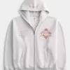 Sudadera con capucha y cremallera con gráfico de los Trojans de la Universidad del Sur de California