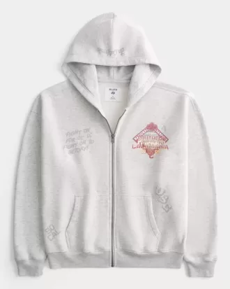 Sudadera con capucha y cremallera con gráfico de los Trojans de la Universidad del Sur de California