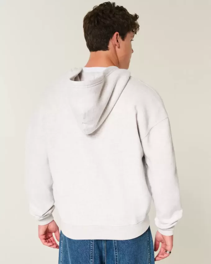 Sudadera con capucha y cremallera con gráfico de Providence, Rhode Island
