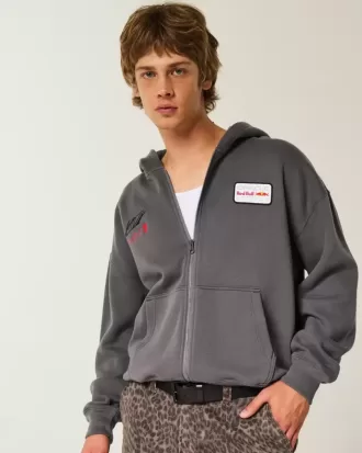 Sudadera con capucha y cremallera con gráfico de Red Bull Racing de Oracle