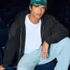 Sudadera con capucha y cremallera cuadrada Sudadera con capucha y cremallera cuadrada