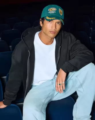 Sudadera con capucha y cremallera cuadrada