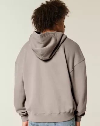 Sudadera con capucha y cremallera cuadrada