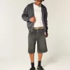 Sudadera con capucha y cremallera cuadrada