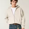 Sudadera con capucha y cremallera cuadrada Sudadera con capucha y cremallera cuadrada
