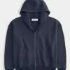 Sudadera con capucha y cremallera cuadrada Sudadera con capucha y cremallera cuadrada