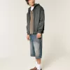 Sudadera con capucha y cremallera cuadrada Sudadera con capucha y cremallera cuadrada