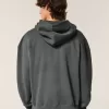 Sudadera con capucha y cremallera cuadrada Sudadera con capucha y cremallera cuadrada