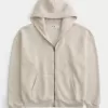 Sudadera con capucha y cremallera cuadrada Sudadera con capucha y cremallera cuadrada