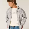 Sudadera con capucha y cremallera de camuflaje cuadrado Sudadera con capucha y cremallera de camuflaje cuadrado