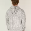 Sudadera con capucha y cremallera de camuflaje cuadrado Sudadera con capucha y cremallera de camuflaje cuadrado