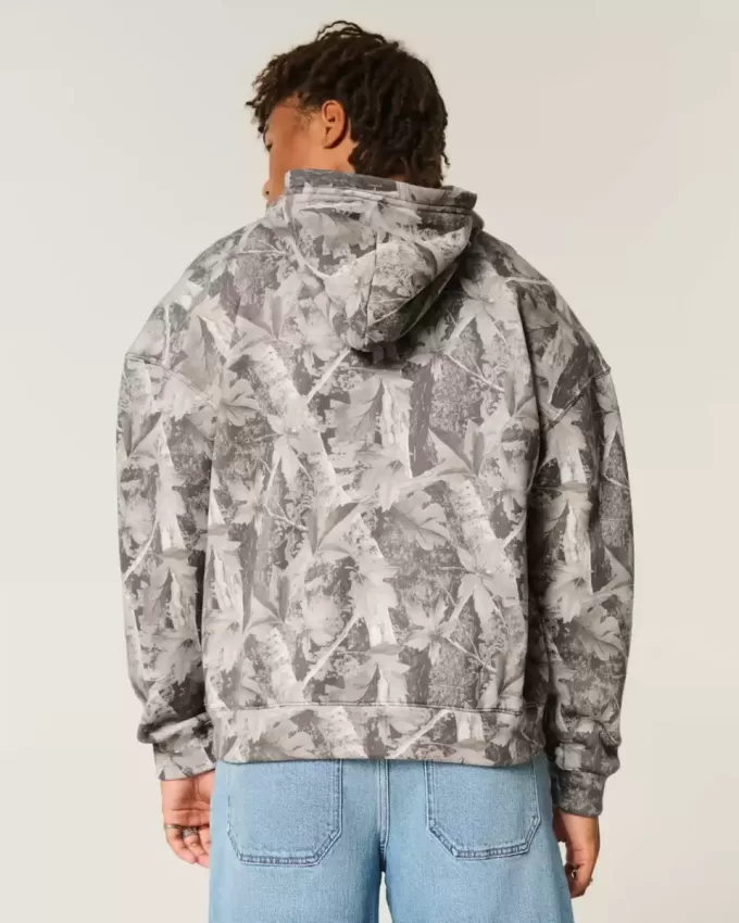 Sudadera con capucha y cremallera de camuflaje cuadrado Sudadera con capucha y cremallera de camuflaje cuadrado