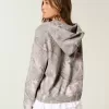 Sudadera con capucha y cremallera de camuflaje de gran tamaño Sudadera con capucha y cremallera de camuflaje de gran tamaño