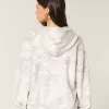 Sudadera con capucha y cremallera de camuflaje de gran tamaño Sudadera con capucha y cremallera de camuflaje de gran tamaño