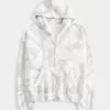 Sudadera con capucha y cremallera de camuflaje de gran tamaño Sudadera con capucha y cremallera de camuflaje de gran tamaño