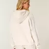 Sudadera con capucha y cremallera de gran tamaño Sudadera con capucha y cremallera de gran tamaño