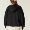 Sudadera con capucha y cremallera de gran tamaño Sudadera con capucha y cremallera de gran tamaño