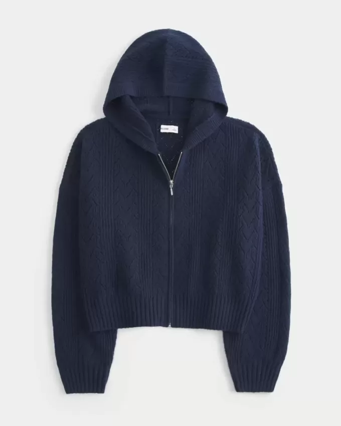 Sudadera con capucha y cremallera Hollister Comfy Cloud Sudadera con capucha y cremallera Hollister Comfy Cloud