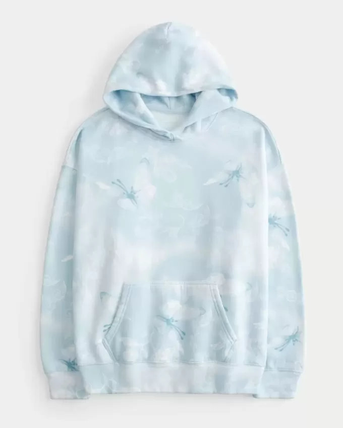 Sudadera con capucha y estampado de gran tamaño Sudadera con capucha y estampado de gran tamaño