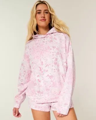Sudadera con capucha y estampado de gran tamaño Sudadera con capucha y estampado de gran tamaño