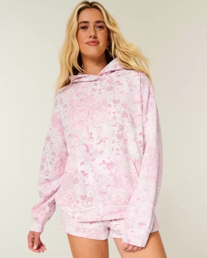 Sudadera con capucha y estampado de gran tamaño Sudadera con capucha y estampado de gran tamaño