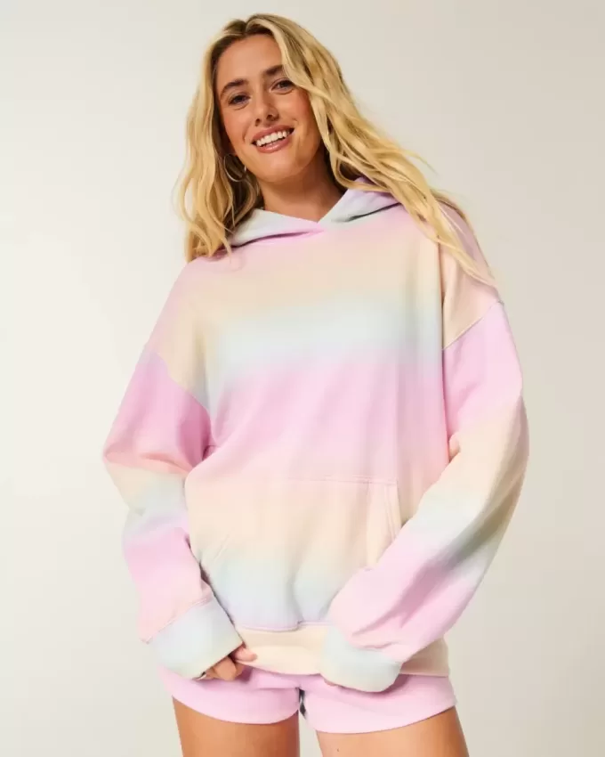 Sudadera con capucha y estampado de gran tamaño Sudadera con capucha y estampado de gran tamaño