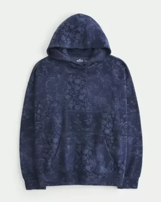 Sudadera con capucha y estampado de gran tamaño