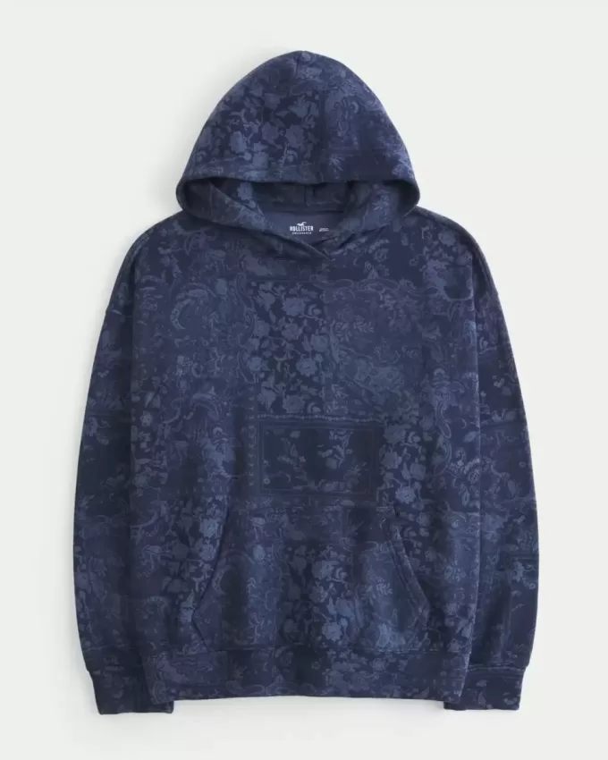 Sudadera con capucha y estampado de gran tamaño Sudadera con capucha y estampado de gran tamaño
