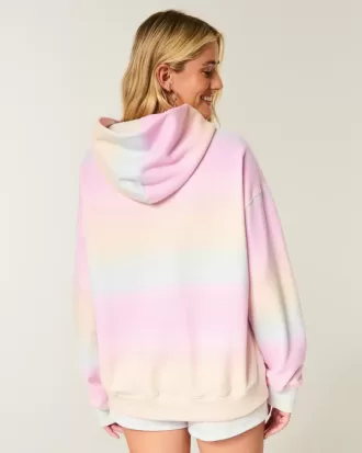 Sudadera con capucha y estampado de gran tamaño