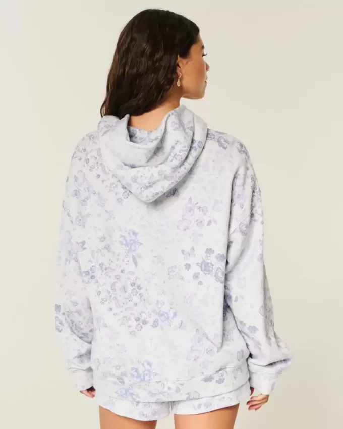 Sudadera con capucha y estampado de gran tamaño Sudadera con capucha y estampado de gran tamaño